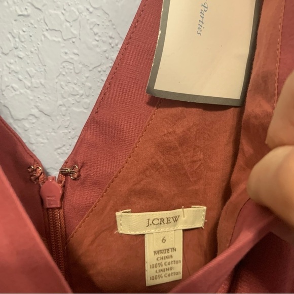 J. Crew V-Neck Sleeveless Cotton Special Occasion Dress - Picture 2 of 6